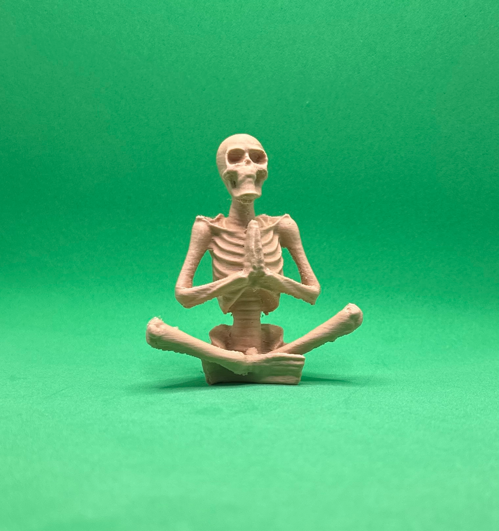 Three Skeletons Doing Yoga