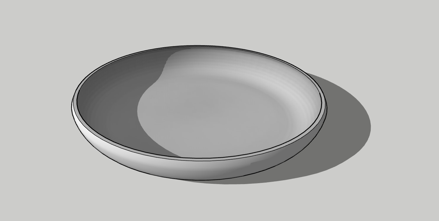 simple flat bowl | smooth