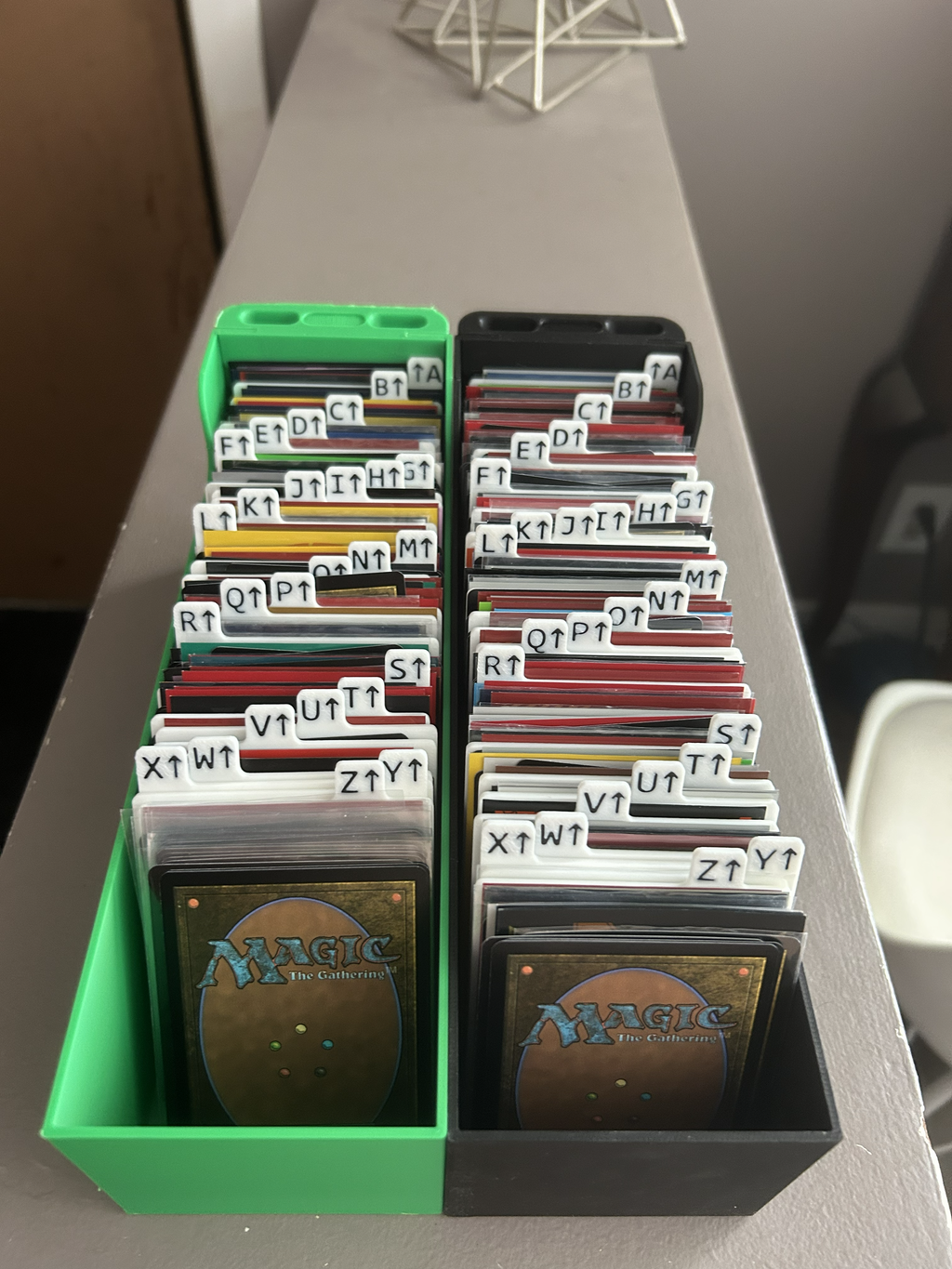 MTG Alphabet Card Dividers (A–Z) with Arrows