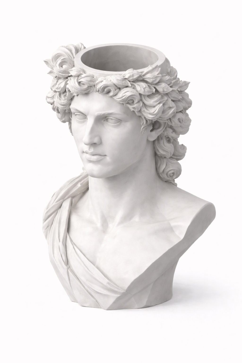 Greek God Bust planter