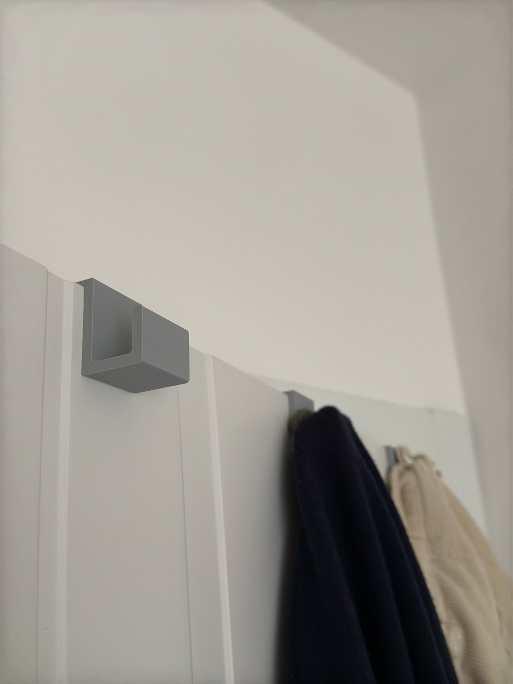 Coat hanger on the door