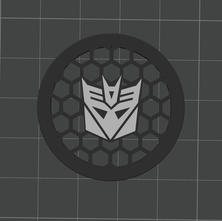Decepticon Fan Cover for Bambu Lab P1S