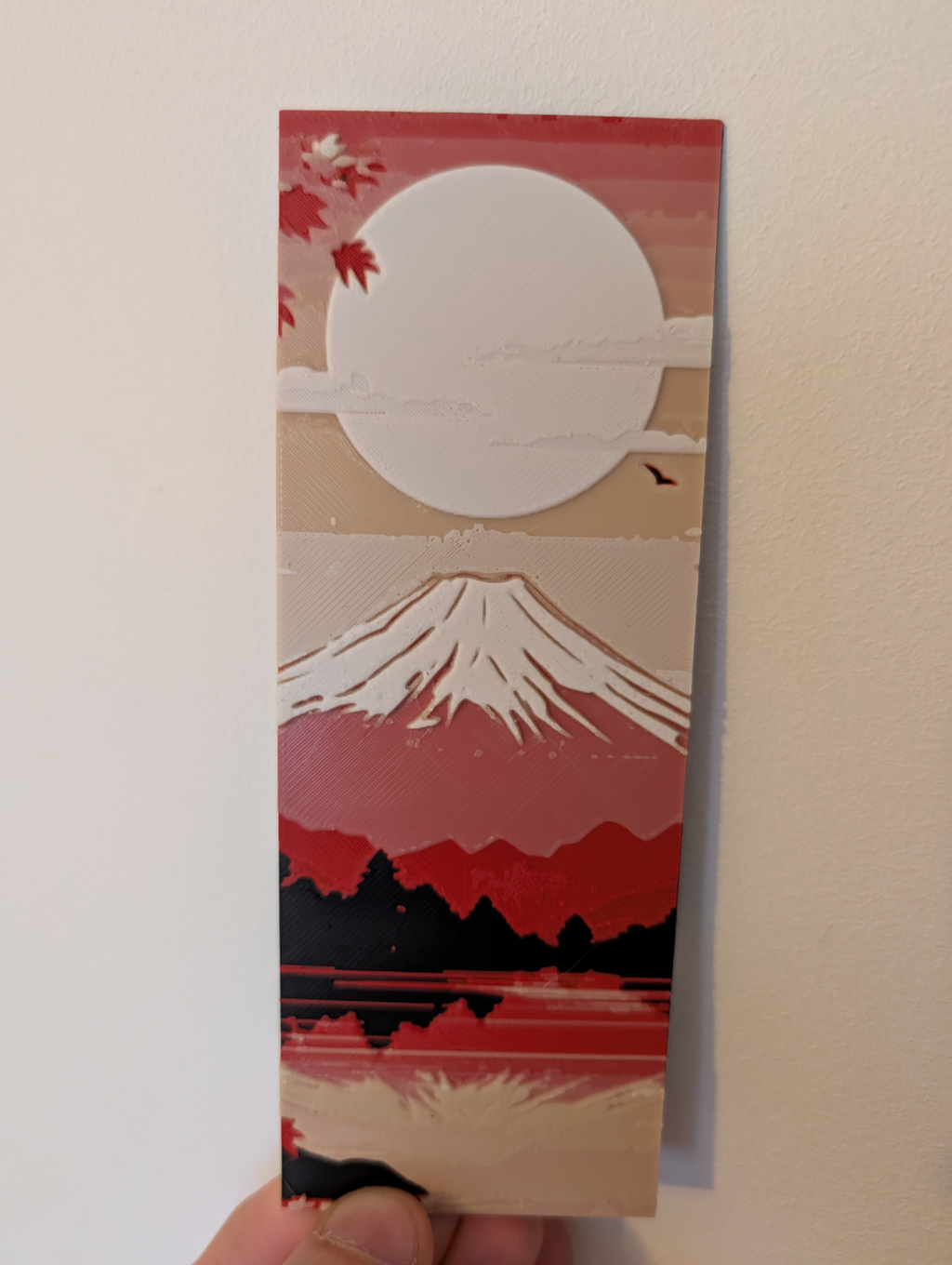 Mont Fuji Bookmark - Hueforge