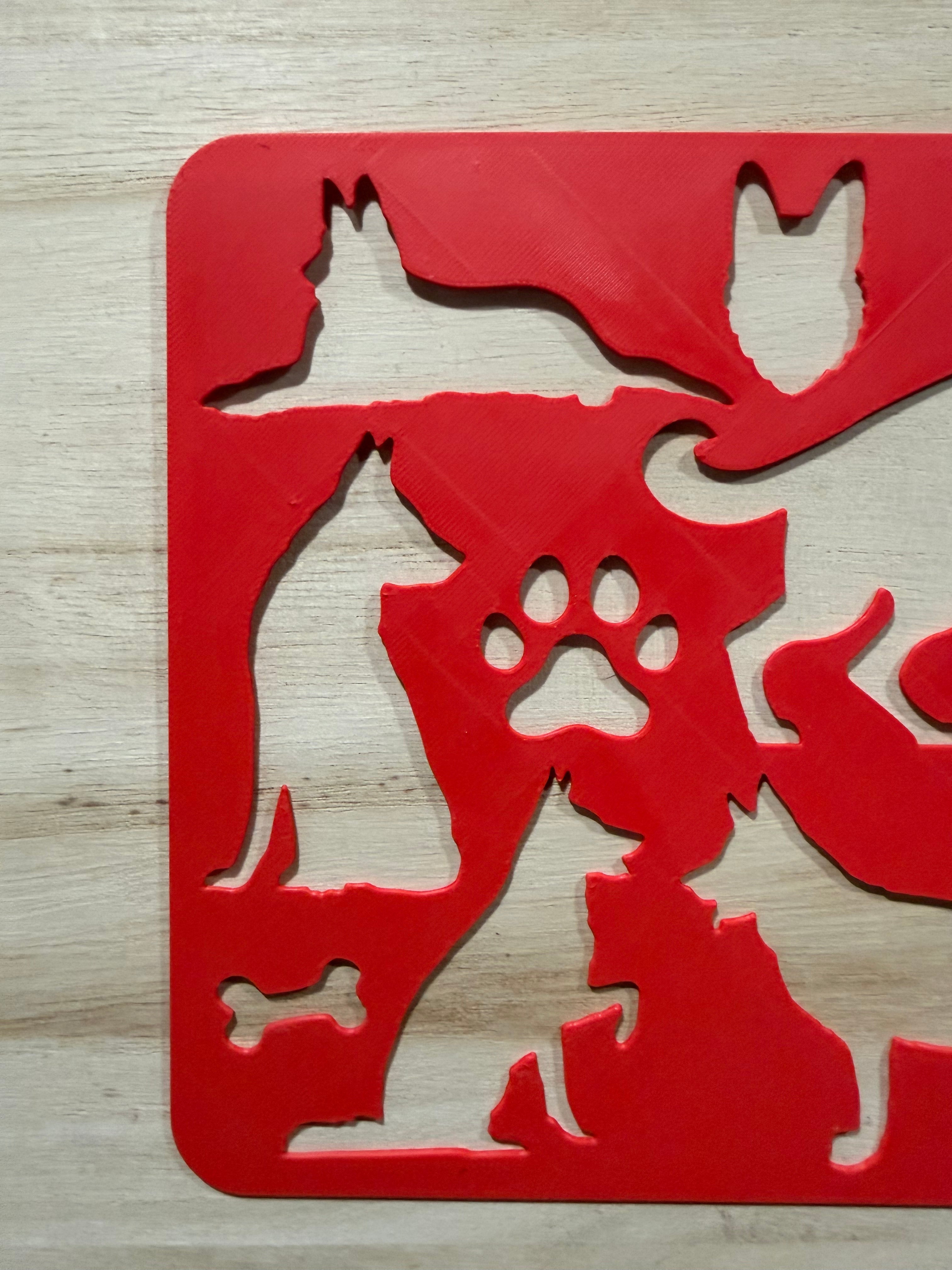 German Shepherd Stencil