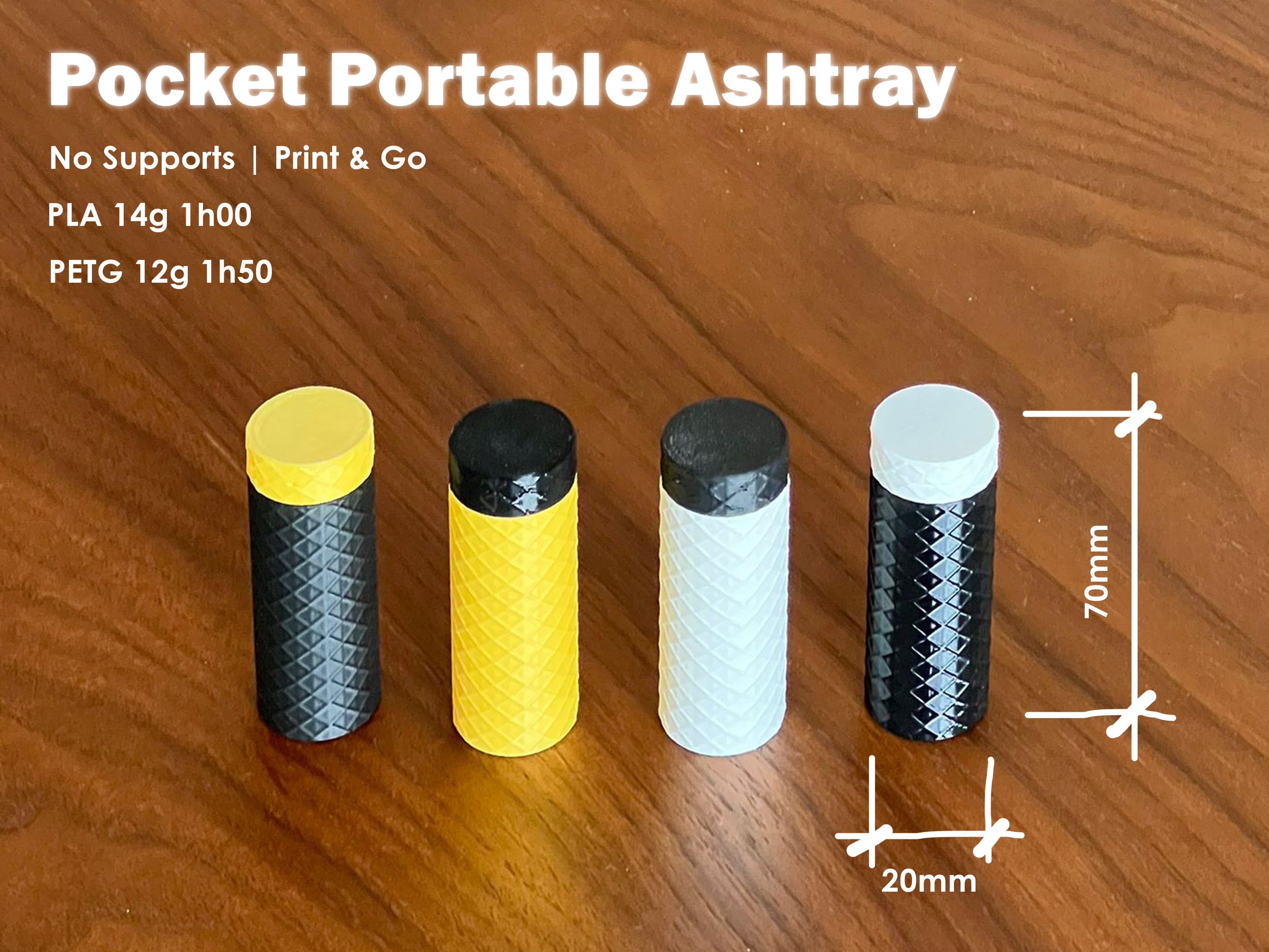 Portable Pocket Ashtray V2