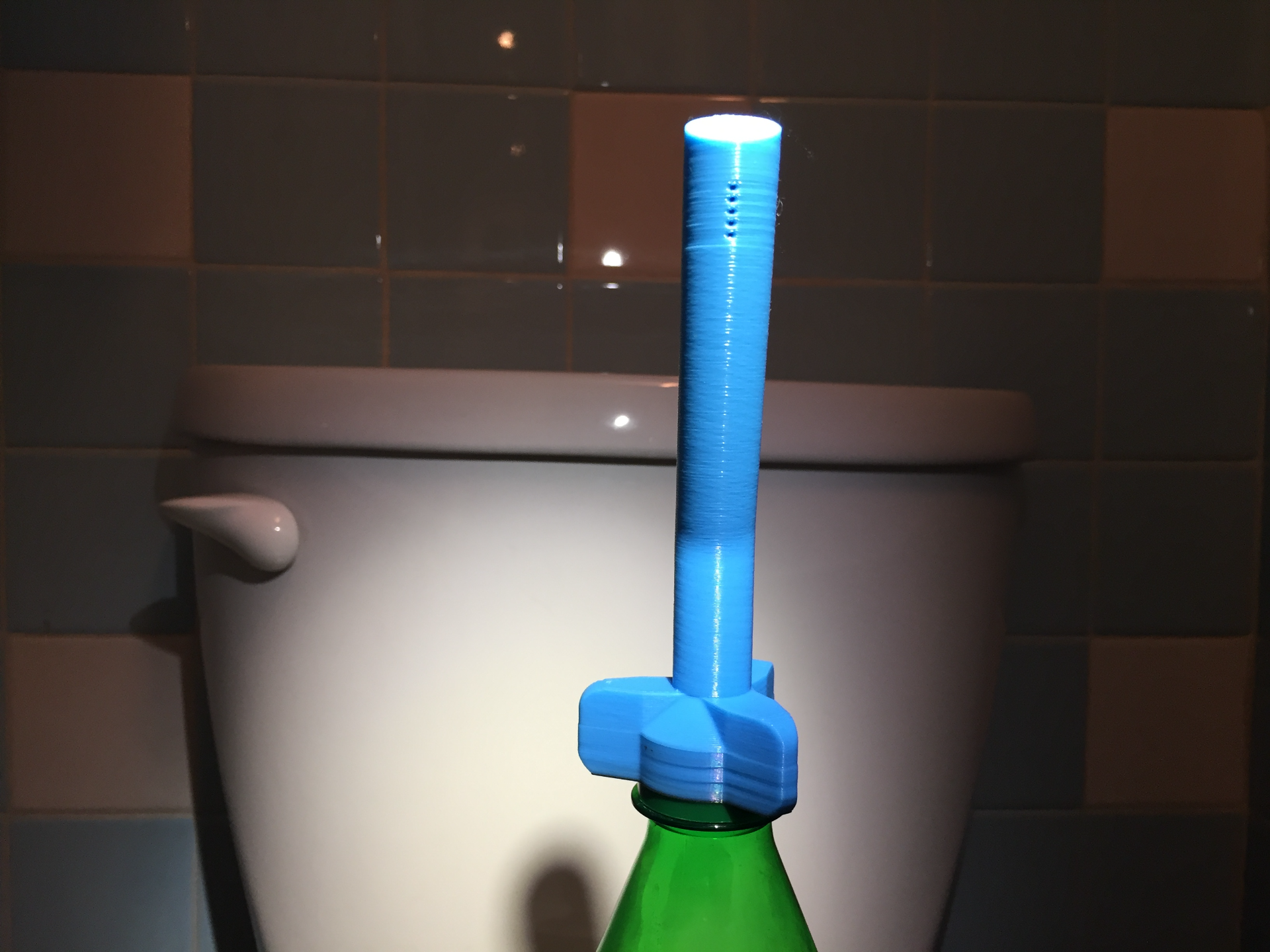Portable bidet for standard pet bottle