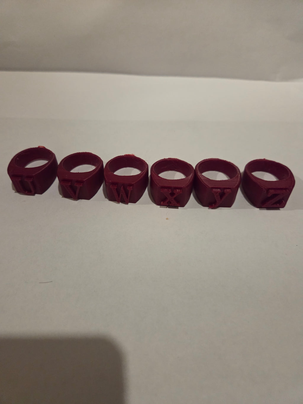 letter rings