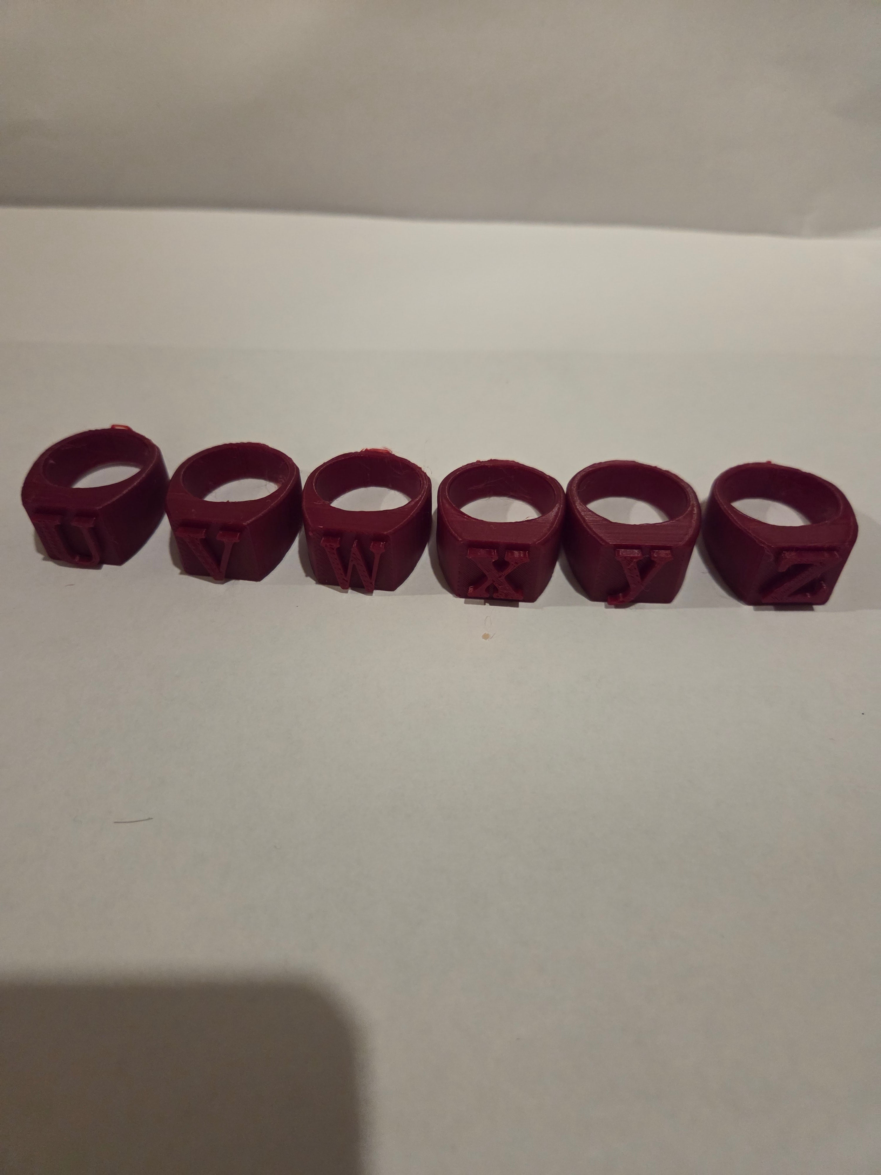 letter rings
