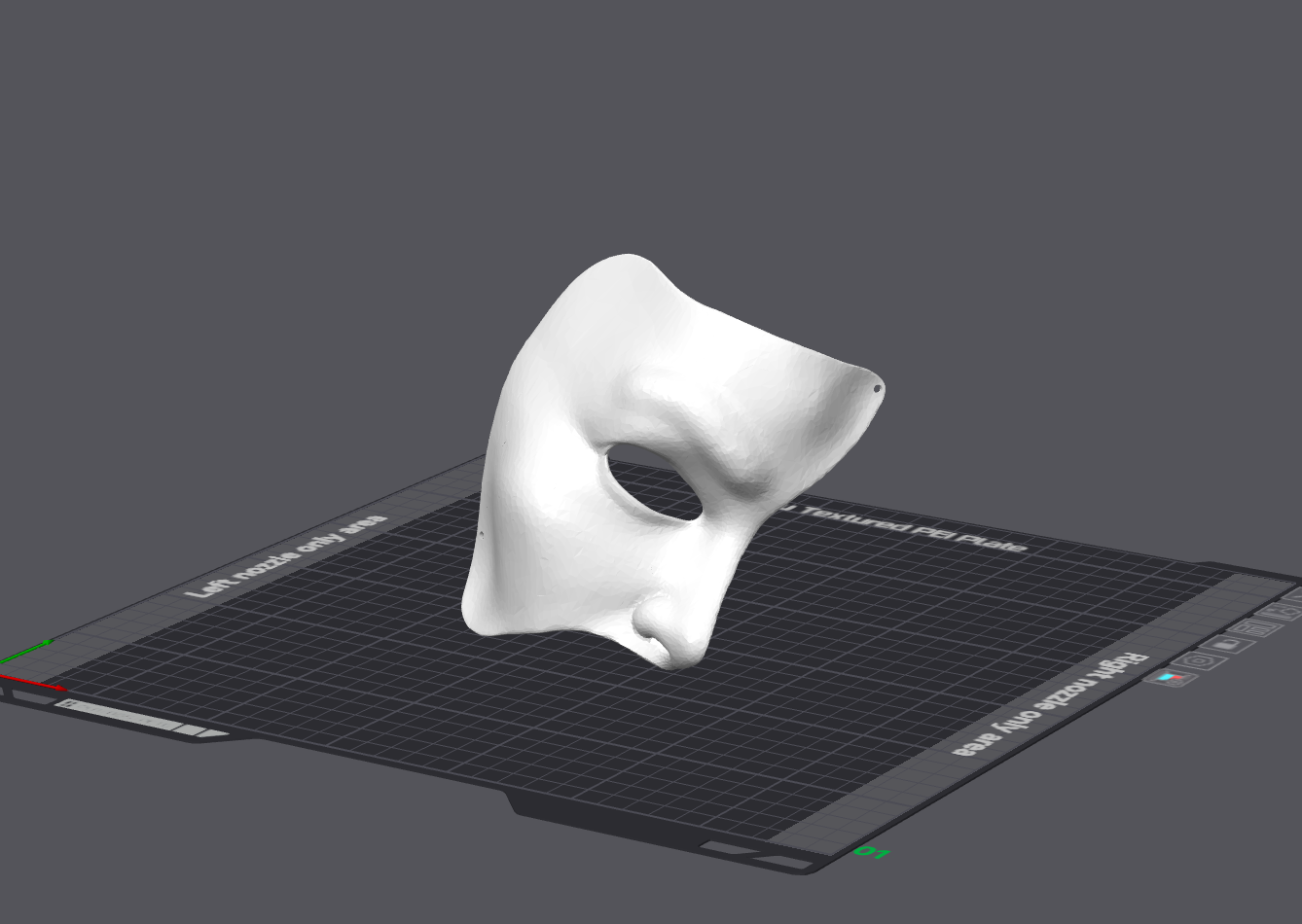 Phantom of the Opera Masquerade Mask (With holes)