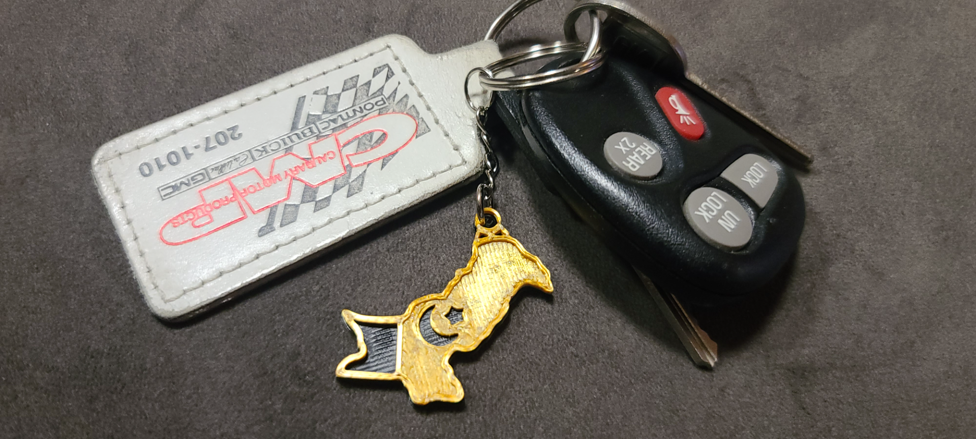 Pakistan Keychain Dual Color NO AMS Required