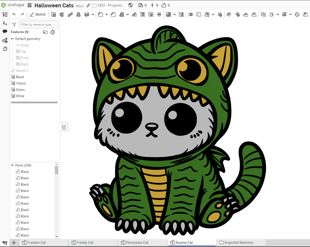 Lagoon Monster Cat (Gill-man aka Creature)