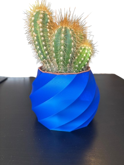 Spiral Planter - Modern 3D Printed Flower Pot