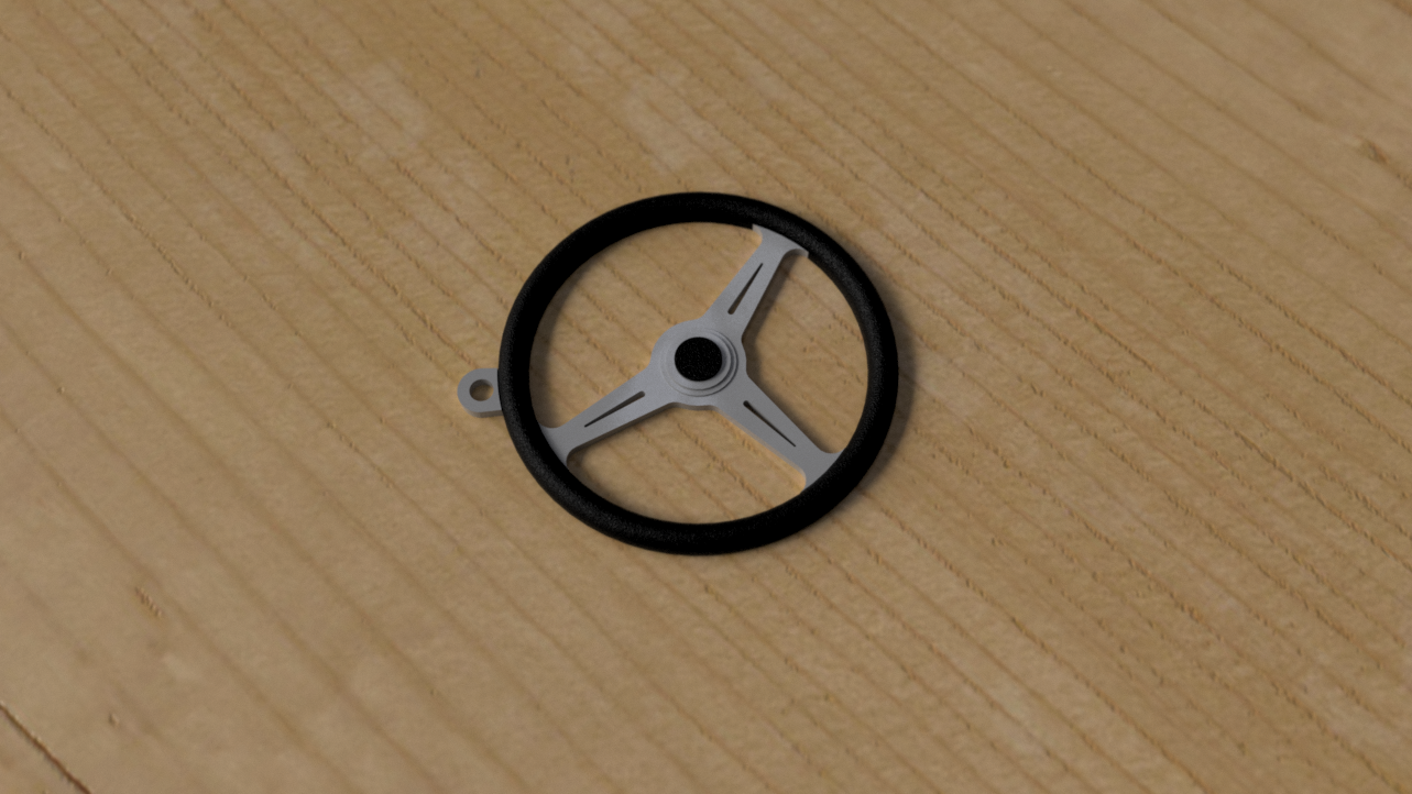 Steering Wheel Keychain