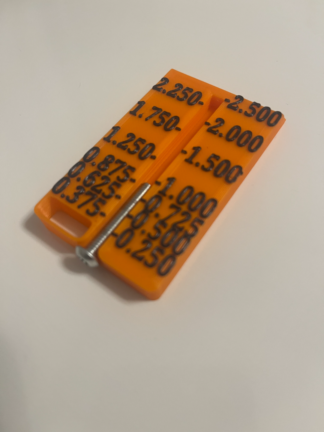 Vex V5 Screw Sizer