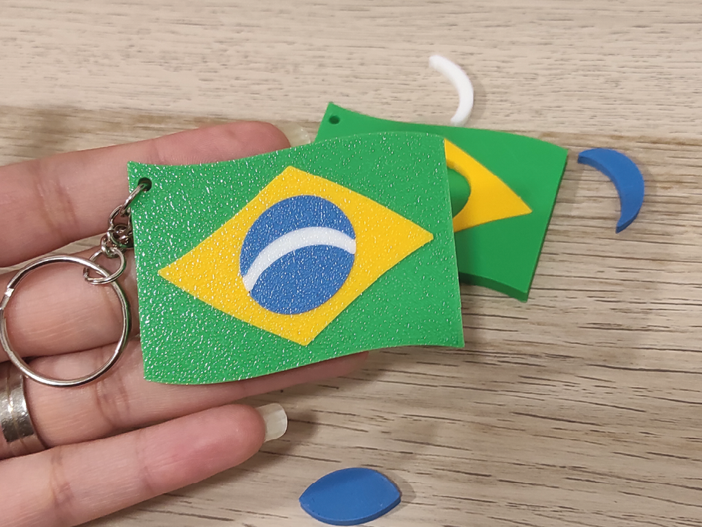 Chaveiro Brasil Multiparte - NO AMS