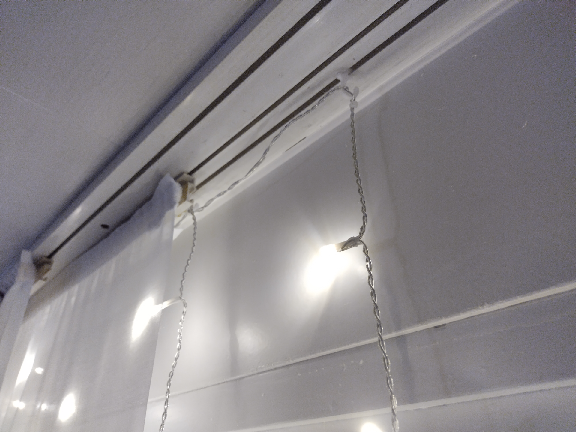 Fairy lights hook for curtain poles for Decoration