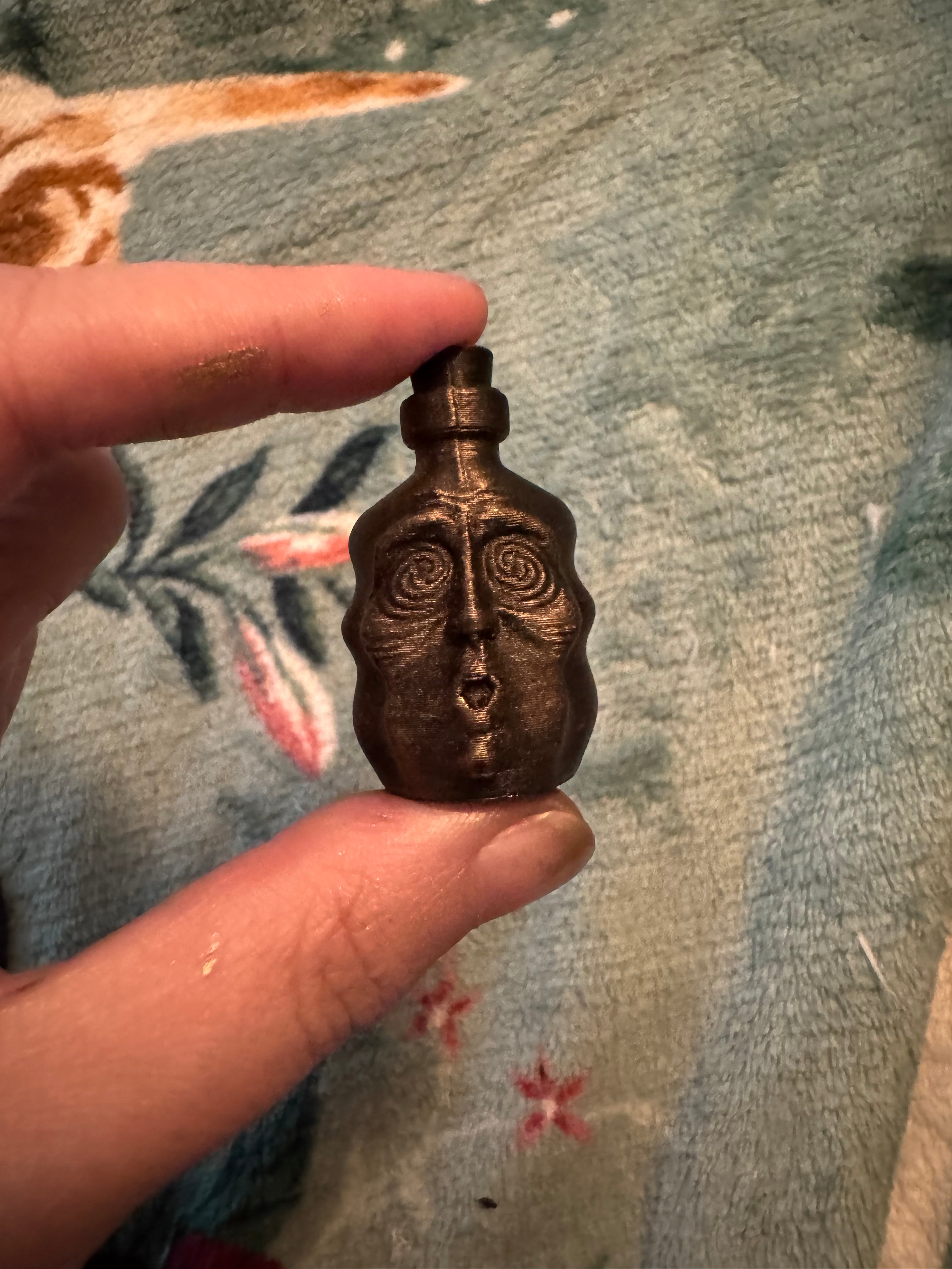 Wavy Bottle with Face