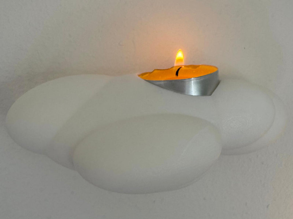 Kerzen Wandhalterung Wolke
