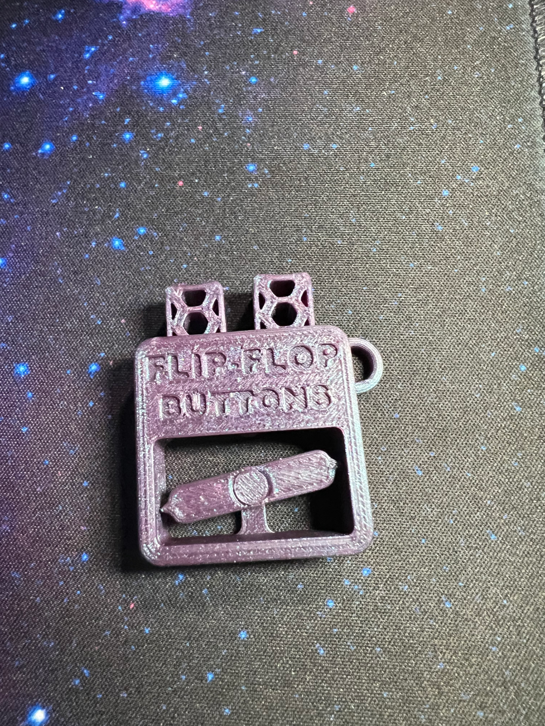 Keychain Version[Print In Place] FlipFlop Button