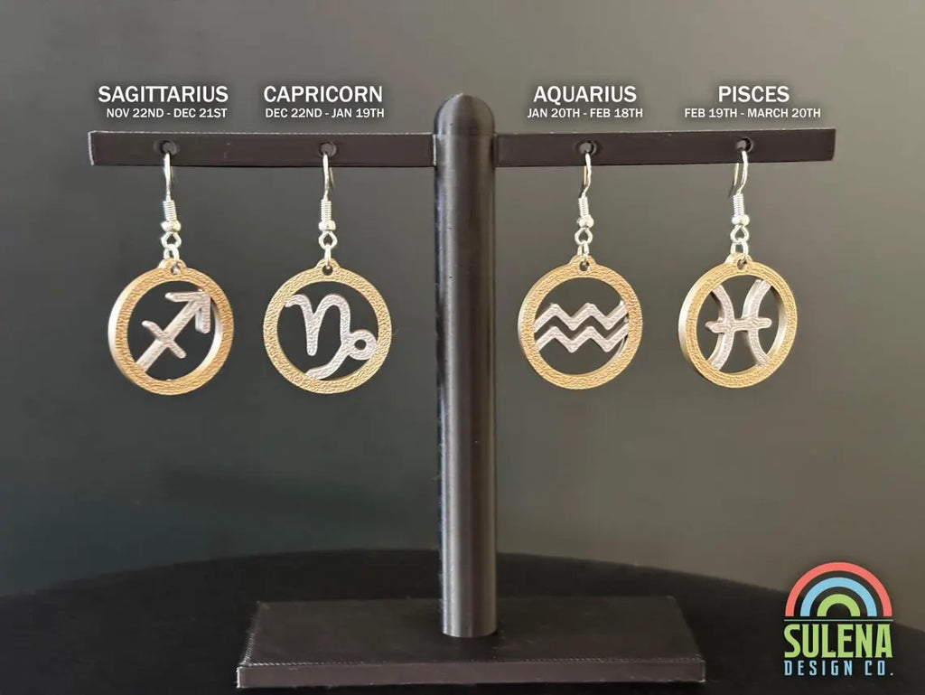 Zodiac Earrings • All Signs • Free Commercial Use