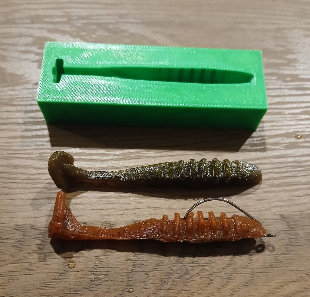 2.8 inch soft plastic swim bait mold