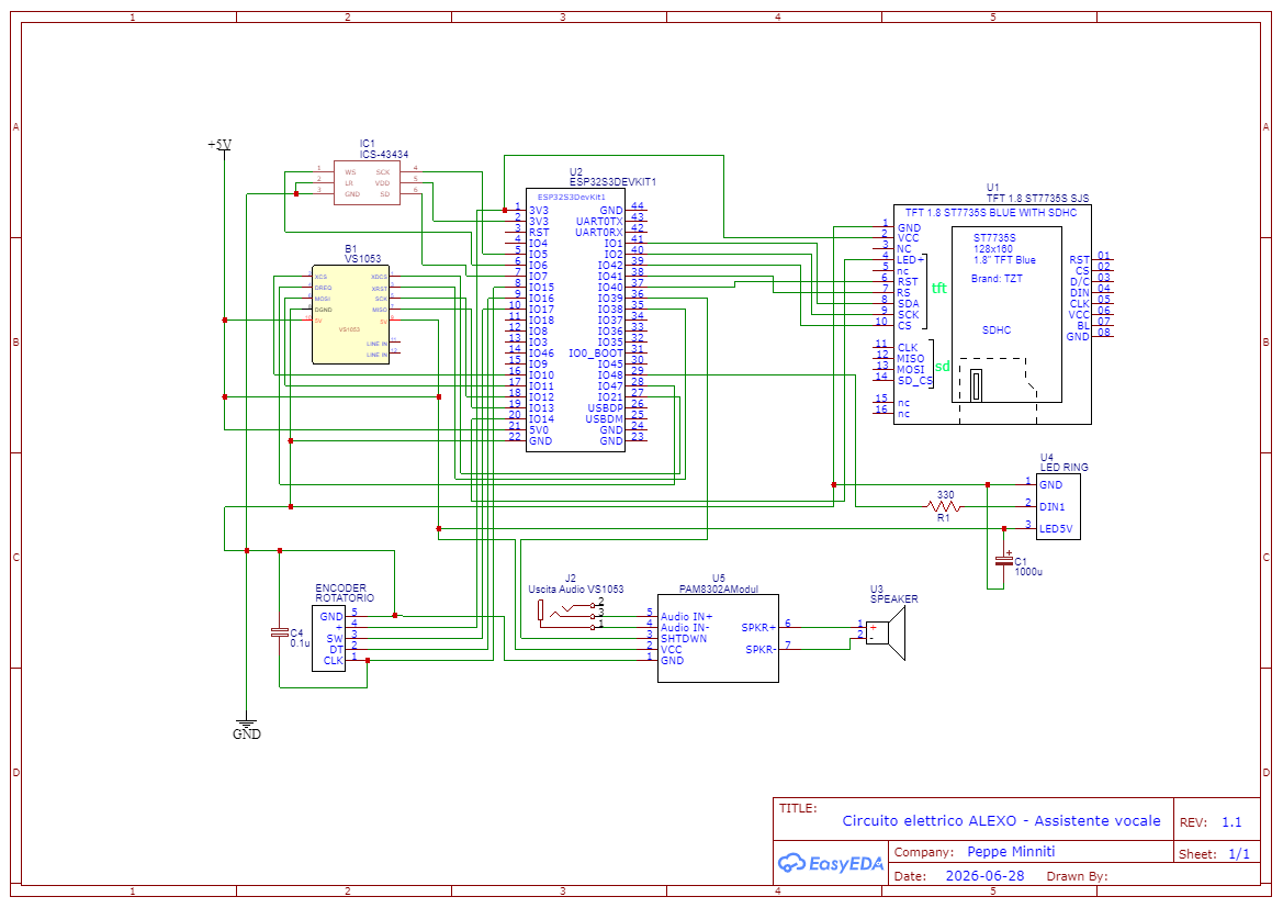 Alexo — AI Voice Assistant case (ESP32-S3)