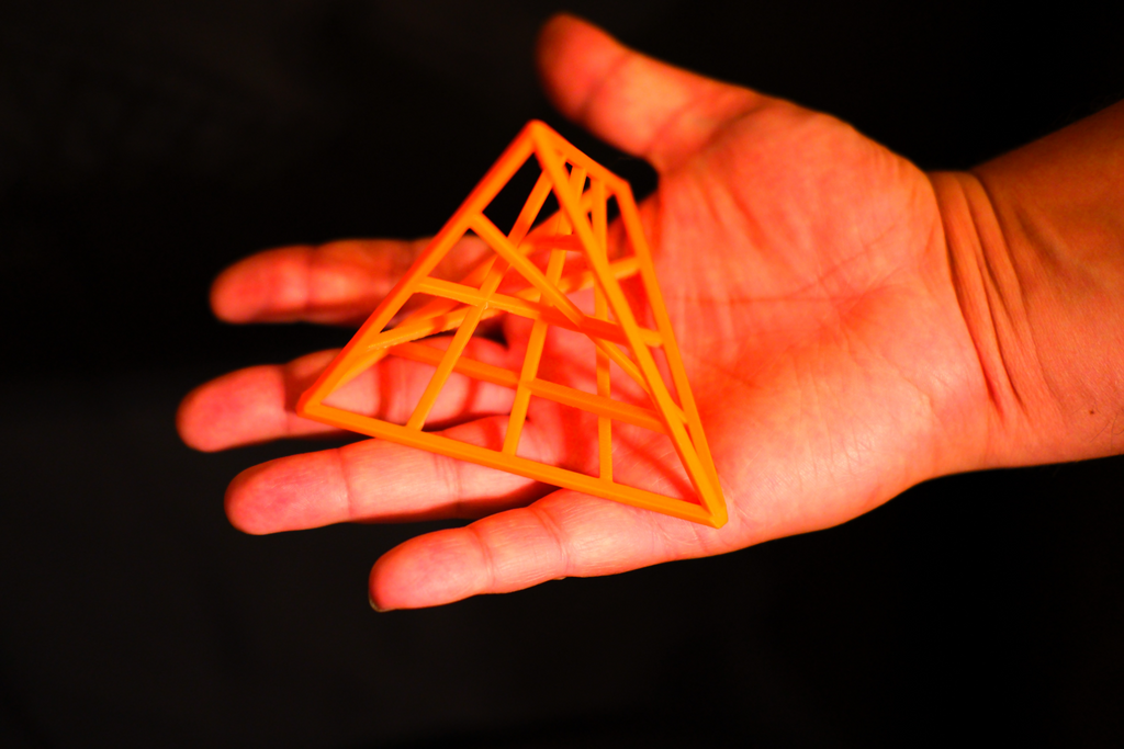 Line Art Tetrahedron