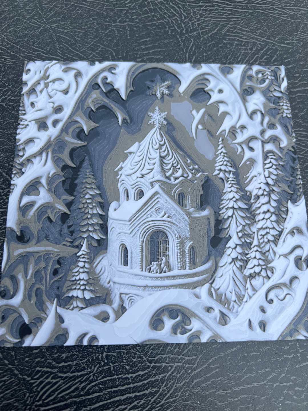snowy Christmas fairy castle