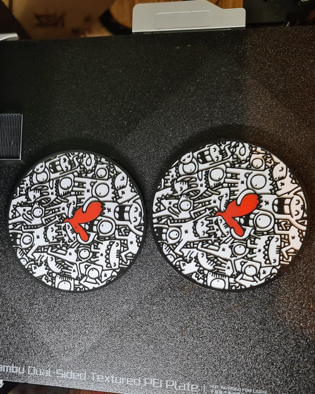 Doodle Heart Drink Coaster