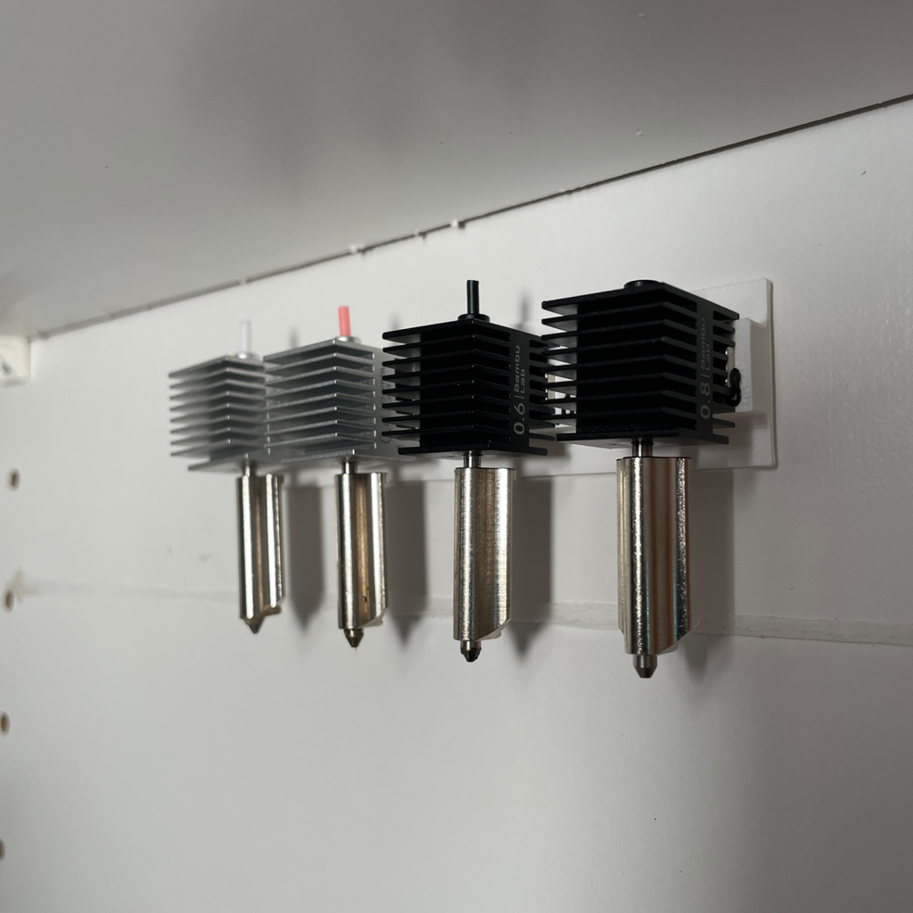 Bambulab A1 (Mini) hotend nozzle holder (+magnets)