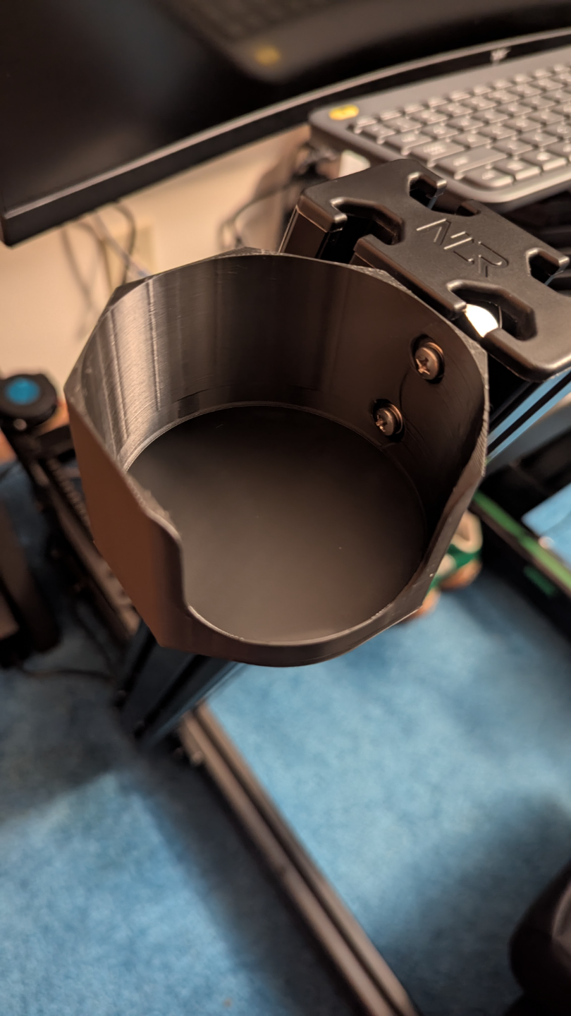 Cup holder for Next Level Racing Sim Rig - slim