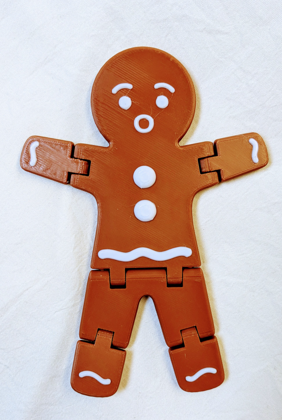 Articulated Gingerbread Man - 5 face options