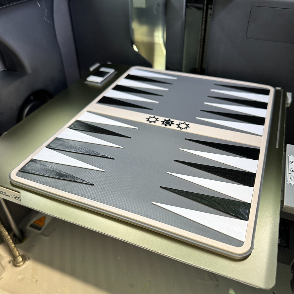Basic Backgammon Board and Pieces