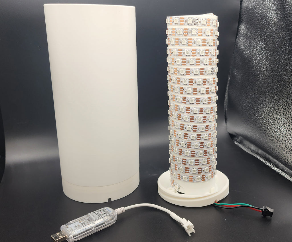 Smooth Cylinder Lamp for LED Strip Lights