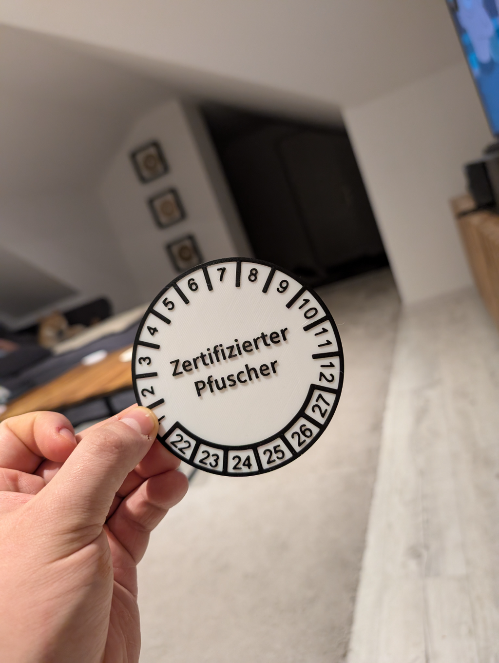 Modifizierbarer TÜV Banner