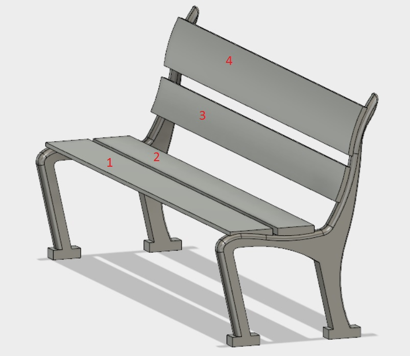 Outdoor bench