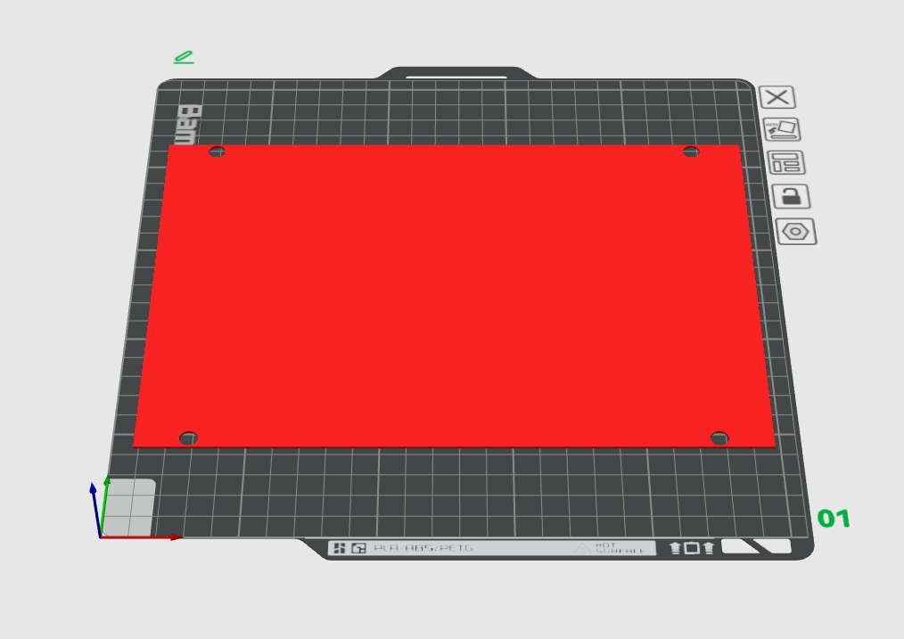 Stackable holder lid, 1mm thick
