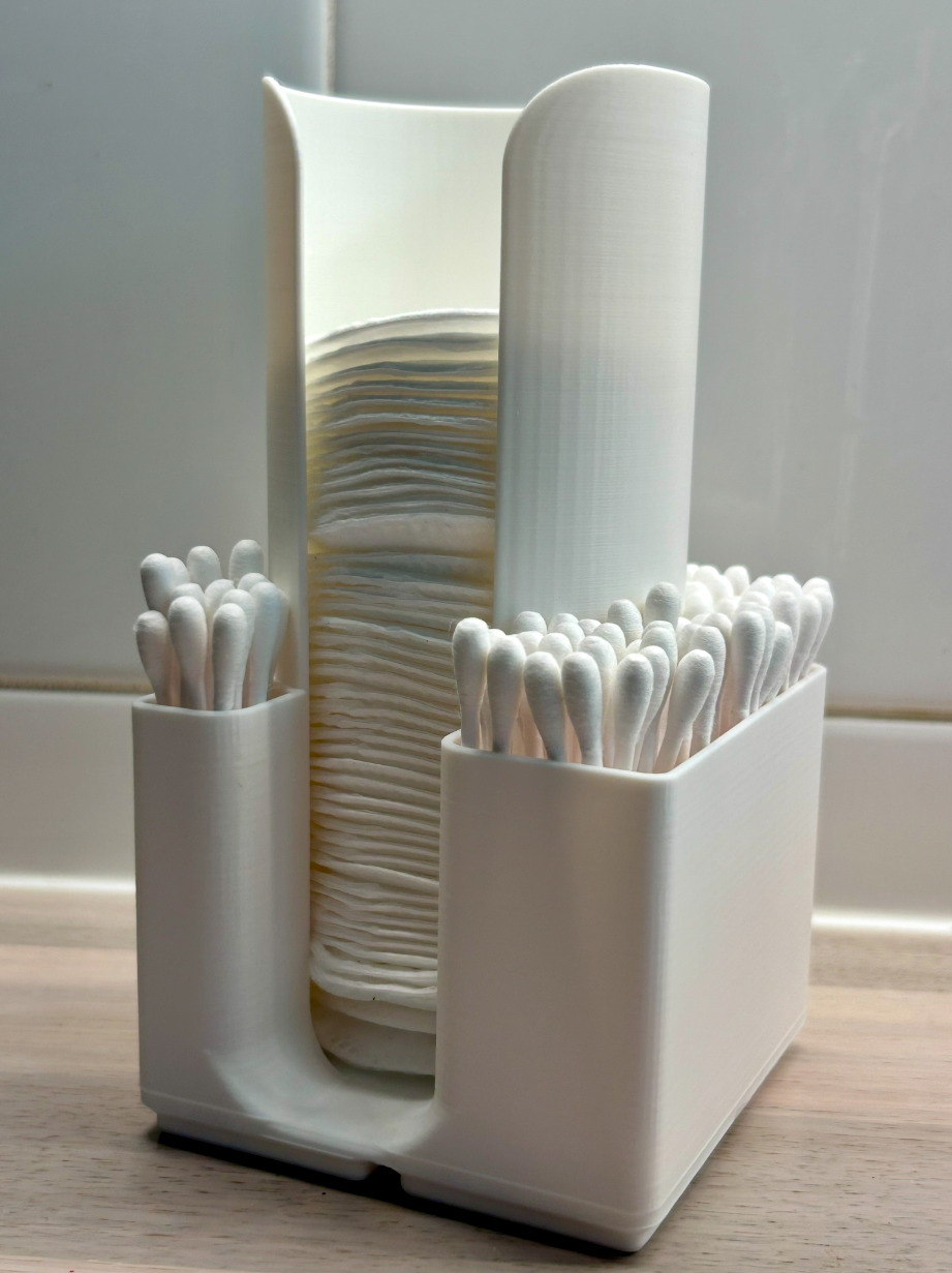 Gridfinity Cotton Pad & Q-Tip Dispenser