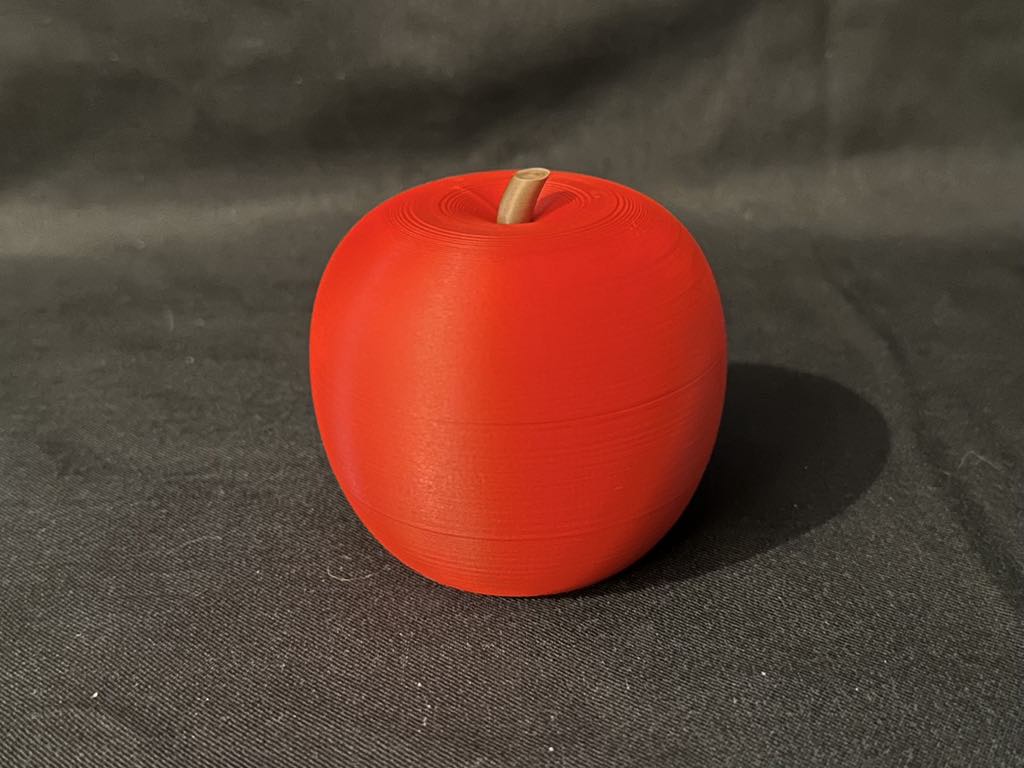 2 Color Apple Shaped Threaded Container