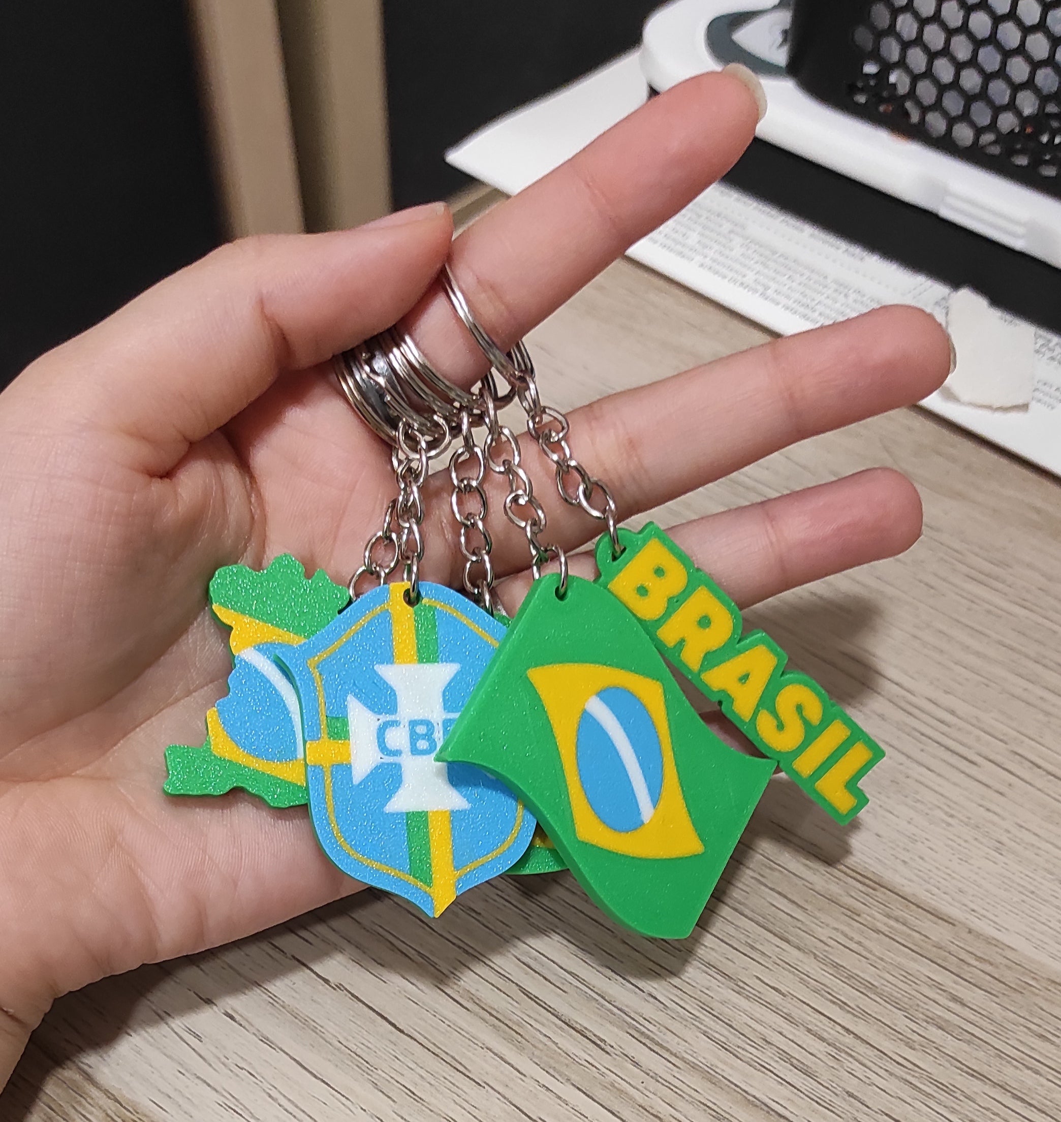 Bandeiras do Brasil World Cup - Chaveiros