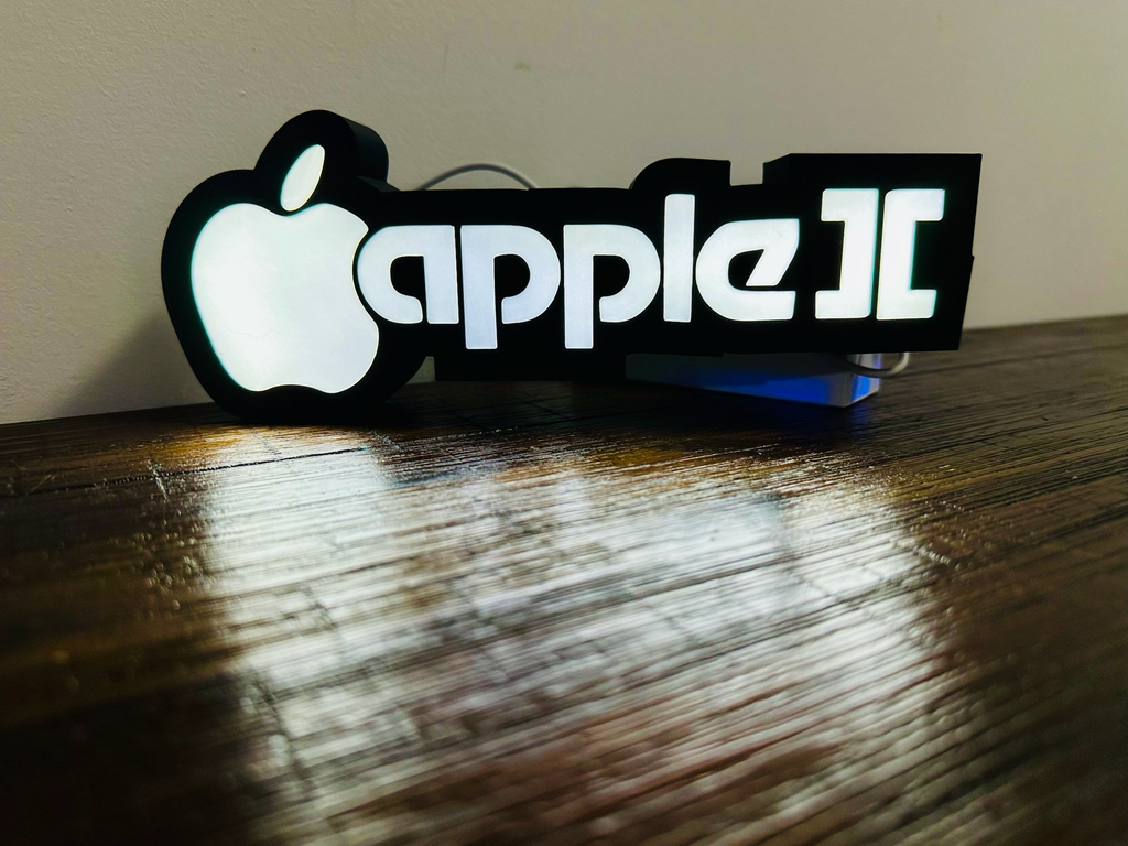 Apple 2 / ][ Logo - Color or White Light