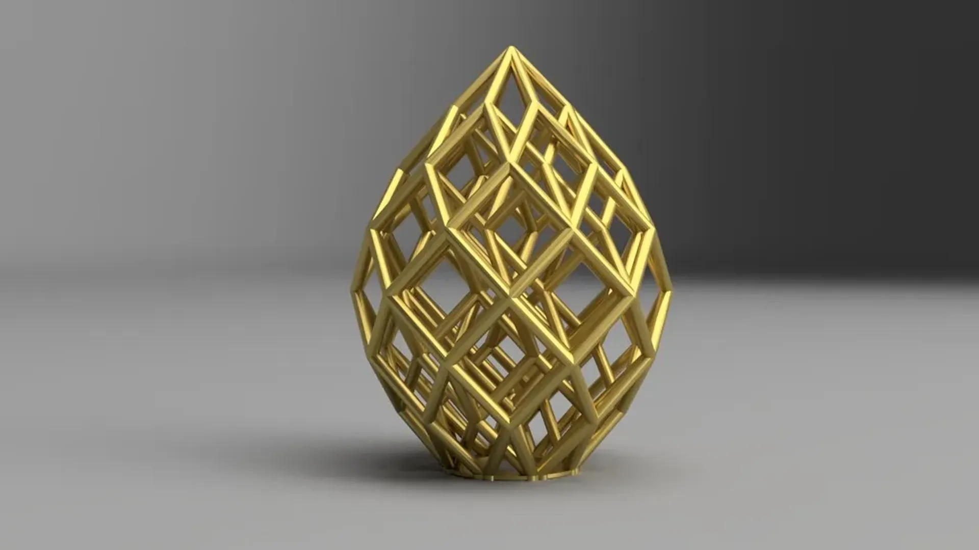 Latticework dragon egg statue