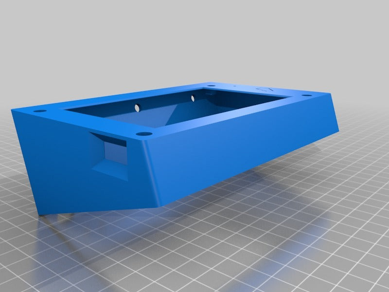 Duet3D PanelDue 5i angled Case with integrated SD-Slot to mount on a 2040 Extrusion