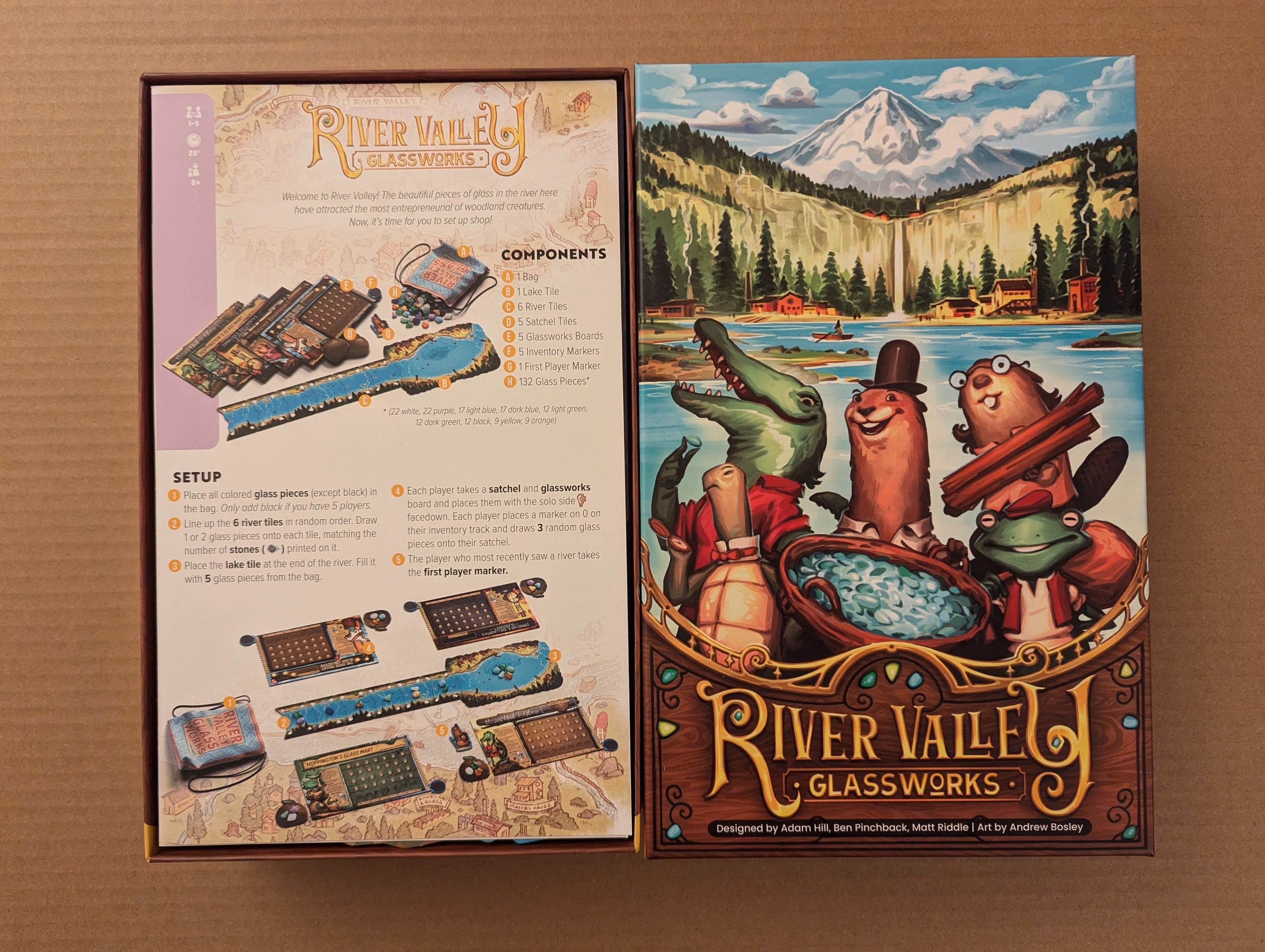 River Valley Glassworks Board Game Organizer