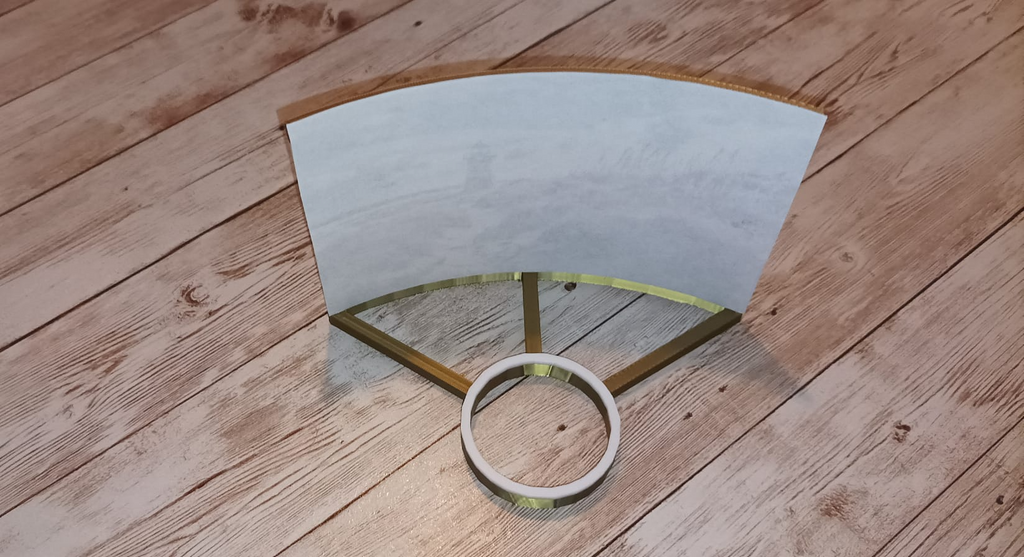 Lithophan Kerzenhalter Leuchtturm
