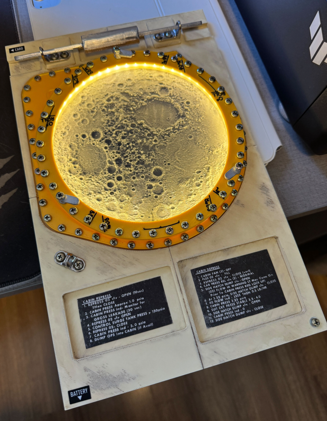 Apollo 11 Hatch Door Lamp