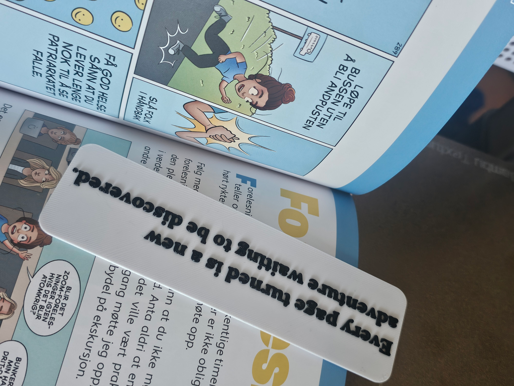 Bookmark with quote (No AMS needed!)