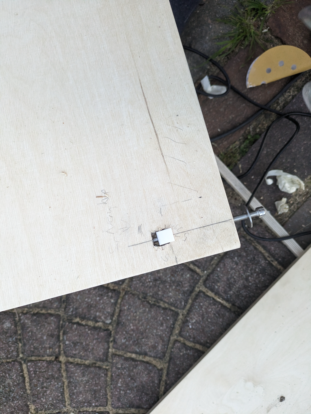 M6 Nut Holder for <= 15mm Board (Side Mount)