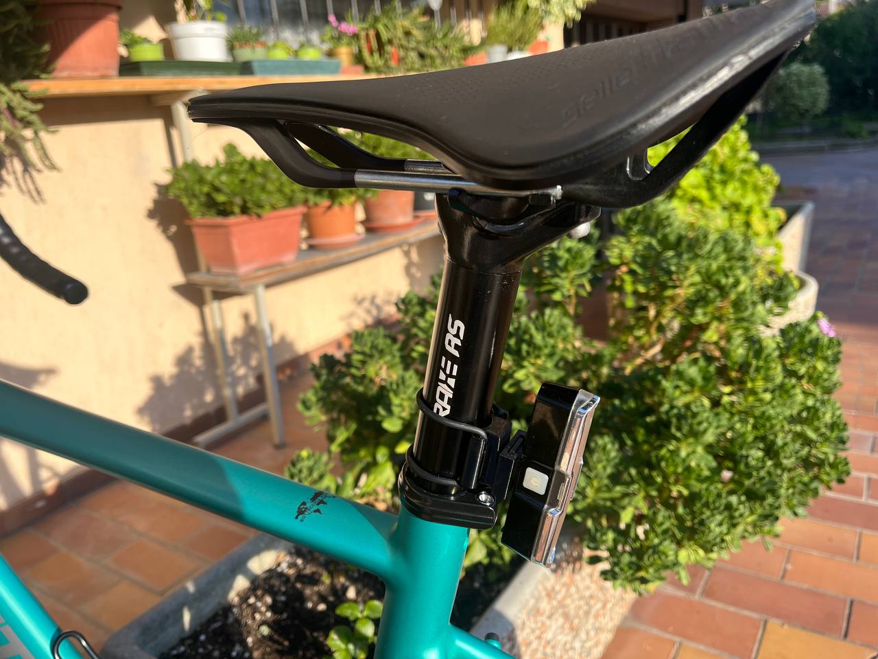 Rear Bike Light Mount with Square Clip