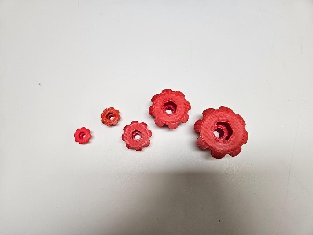 Diamantgriffe Sechskantschrauben 4, 5, 6, 8, 10 mm